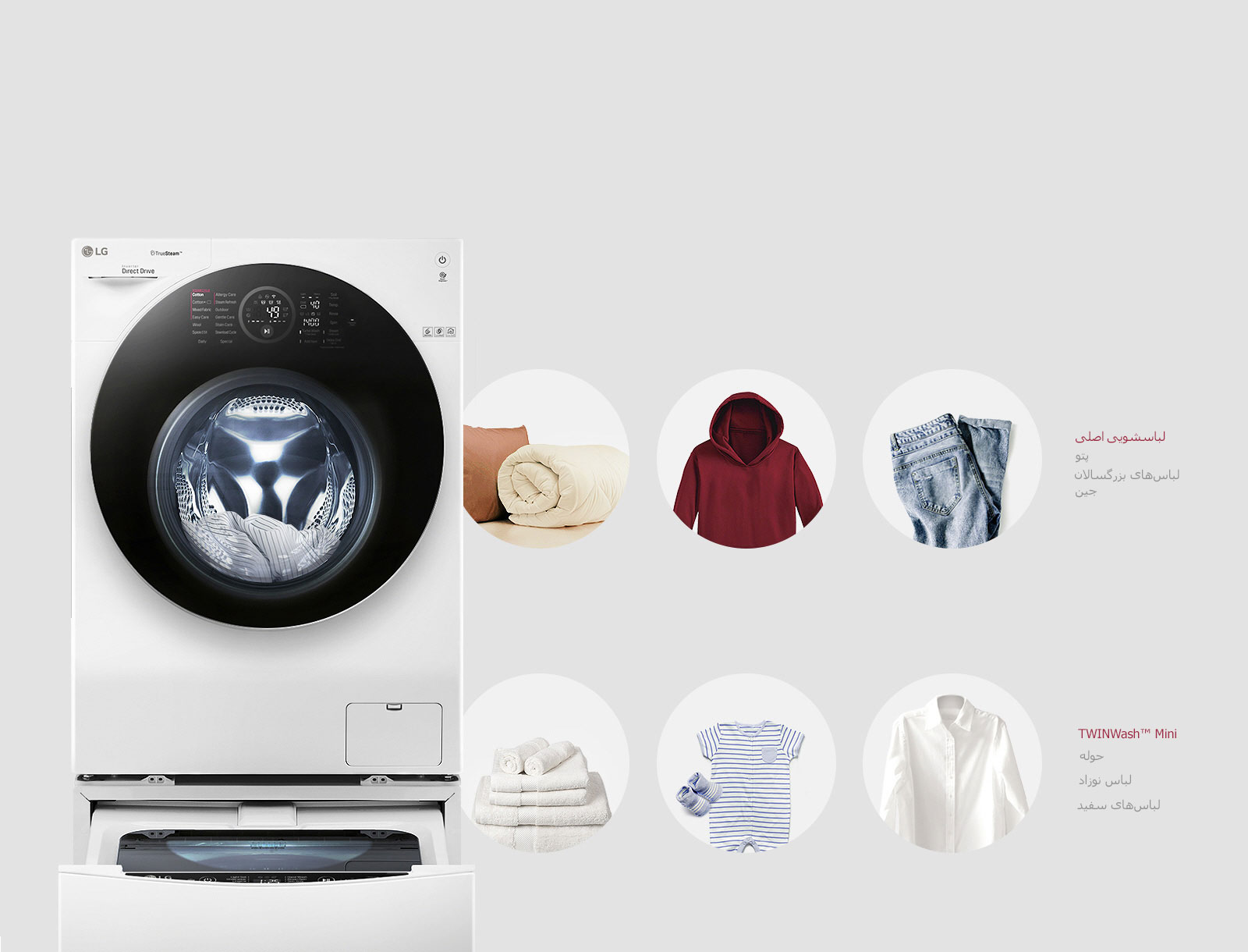 فناوری‌های شست‌ و شو در ماشین لباس‌شویی ال‌جی